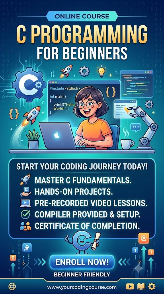 C Programming for beginners - Basic to Advance